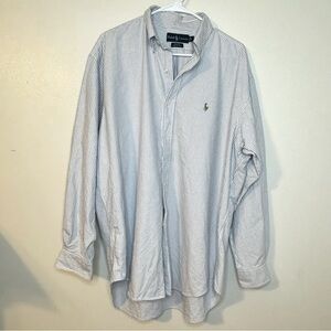 Ralph Lauren blue & white stripe shirt